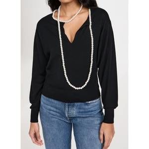 NEW ZIMMERMANN crush necklace sweater in black